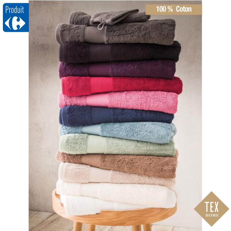 Serviettes De Toilette Tex Home Carrefour Algerie