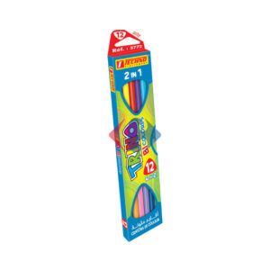 Crayons de couleurs bicolores TECHNO