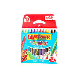 Crayons de couleurs à la cire TECHNO