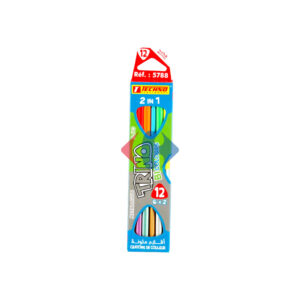 Crayons de couleurs bicolores TECHNO
